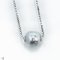 Approx. 8.0 -9.0 mm, Akoya Pearl, Full Drilled Pearl with Cores with Needle Box Chain Necklace