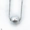 Approx. 8.0 -9.0 mm, Akoya Pearl, Full Drilled Pearl with Cores with Needle Box Chain Necklace