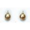 Approx. 12.0 mm, Chogun Drop Lot, Gold South Sea Pearl, Diamond Bar Pearl Drop Pendant