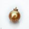 Approx. 12.0 mm, Chogun Drop Lot, Gold South Sea Pearl, Diamond Pearl Pendant