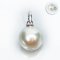 14.66 mm, White South Sea Pearl, Solitaire Pearl Hinge Clasp Pendant