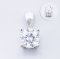 (IGI) 1.0 ct, Laboratory Grown Diamond (Round Brilliant, HPHT, 1.0 ct, D, VS 2), Four Prongs Diamond Pendant with Bail