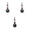 Approx. 13.0 mm, Tahitian Pearl, Double Garnet Drop Dangle Pearl Pendant