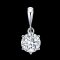 (IGI) 1.02 ct, Laboratory Grown Diamond (Round Brilliant, HPHT, 1.02 ct, D, VS 1) Six Prongs Diamond with Hook with Bail Hinge Clasp