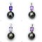 Approx. 13.0 mm, Tahitian Pearl, Petra Amethyst Jacket Pearl Pendant