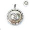 Approx. 20.0 - 22.0 mm, Mabe White South Sea Pearl, CC Plate Cocktail Pearl Pendant