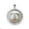 Approx. 20.0 - 22.0 mm, Mabe White South Sea Pearl, CC Plate Cocktail Pearl Pendant