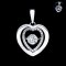 9K Gold, Laboratory Grown Diamond, Diamond Heart Pendant