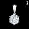 (IGI) 1.08 ct, Laboratory Grown Diamond (Round Brilliant, HPHT, 1.08 ct., D, VVS2), Six Prongs Solitaire Diamond Pendant