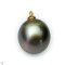 Approx. 12.0 mm, Tahitian Pearl, Pearl Drop