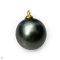 Approx. 12.0 mm, Tahitian Pearl, Pearl Drop