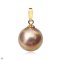 Approx. 10.0 mm, Edison Pearl, Solitaire Pearl Pendant