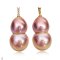 Approx. 11.0 - 13.0 mm, Freshwater Pearl, Three Stones Pearl Pendant