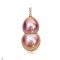 Approx. 11.0 - 13.0 mm, Freshwater Pearl, Three Stones Pearl Pendant