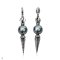 Approx. 11.0 mm, Tahitian Pearl, Pearl Spear Hinge Clasp Pendant
