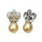 Approx. 11.0 - 13.0 mm, Gold South Sea Pearl, Cattleya Pearl Pendant