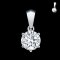 (IGI) 2.04 ct, Laboratory Grown Diamond (Round Brilliant, CVD, 2.04ct, E, VS 1), Six Prongs Solitaire Diamond Bail Pendant