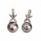 10.3 mm, Tahitian Pearl, West Indian Jasmine Diamond Paved Pearl Hinge Clasp Pendant