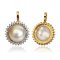 Approx. 20.0 mm up, Mabe South Sea Pearl, Halo Lab Grown Diamond Hinge Clasp Pendant