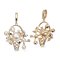Approx. 4.0 - 8.0 mm, Akoya Pearl, Pearl Basket Hinge Clasp Pendant