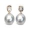 Approx. 12.0 mm, White South Sea Pearl, Six Packs Diamond Dangle Solitaire Pearl Pendant