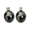 10.9 mm, Tahitian Pearl, Diamond Dot