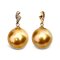 12.9 mm, Gala Gold Lot, Gold South Sea Pearl, Solitaire Pearl Diamond Pendant