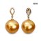 13.2 mm, Gold South Sea Pearl, Drop Diamond Dangle Pearl Pendant
