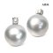 12.6 mm, White South Sea Pearl, Diamond Dot Pearl Pendant