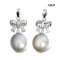 10.6 mm, Tahitian Pearl, Bow CZ Pearl Pendant