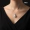 12.6 mm, Freshwater Pearl, Acorn CZ Paved Pearl Pendant