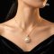 Approx. 3.0 - 3.5 mm and 15.0 - 16.0 mm, AK Pearl and South Sea Blister Mabe Pearl, Blister Mabe Pearl Halo Pearl Pendant