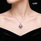 Approx. 12.0 mm, Edison Pearl, Solitaire Pearl Square Halo CZ Paved Pendant
