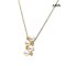 Approx. 5.0 mm, AK Pearl, Pearl Bunch Pendant With Chain Necklace