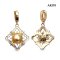 Approx. 7.0 mm, Gold South Sea Pearl, Flower Pearl Pendant