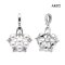 Approx. 6.0 mm, AK Pearl, Pearl Flower Hinge Clasp Pendant