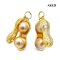 Approx.8.0 mm up, Gold South Sea Pearl, Peanut Pearl Pendant