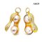 Approx.8.0 mm up, Hanamomo, Akoya Pearl, Peanut Pearl Pendant
