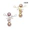 Approx. 4.0 - 8.0 mm, Freshwater Pearl and Mini Edison Pearl, Selatan Sunburn II, X Cross Moissanite Pearl Embellishment Pendant