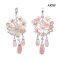 Approx. 3.0 - 5.0 mm, Freshwater Pearl, Mother of Pearl Sakura Bunch Pearl Hinge Clasp Pendant