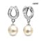 Approx. 7.0 mm up, Moonlight, Akoya Pearl, Horseshoe Dangle Pearl Pendant