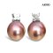 Approx. 13.0 mm, Edison Pearl, Flower CZ Dot Pearl Pendant