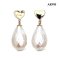 Approx. 8.0 mm, Hanashinju, Freshwater Pearl, Heart Dangle Pearl Pendant