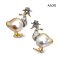 Approx. 8.5 mm up, Brown Sugar, Gold South Sea Pearl, Duck with a Hat Pearl Pendant