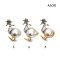 Approx. 8.5 mm up, Brown Sugar, Gold South Sea Pearl, Duck with a Hat Pearl Pendant