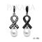 10.2 mm, White South Sea Pearl, RIP Bow Dangle Pearl Hinge Clasp