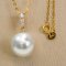 Approx. 12.50 mm, South Sea Pearl, Solitaire Pearl Pendant with Chain Necklace