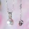 Approx. 7.48 mm, Akoya Pearl, Solitaire Pearl Pendant with Chain Necklace