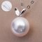 Approx. 7.49 mm, Akoya Pearl, Solitaire Pearl Pendant with Chain Necklace