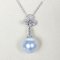 Approx. 13.85 - 13.97 mm, South Sea Pearl, Solitaire Pearl Pendant with Chain Necklace